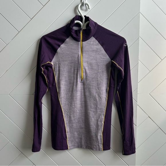 Women’s Icebreaker Comet long sleeve half zip performance merino wool top xs - Picture 6 of 8